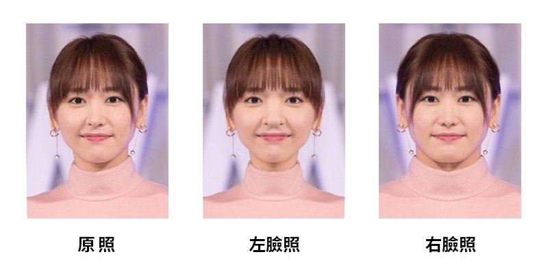 新垣結依臉不對稱語完全對稱對比照